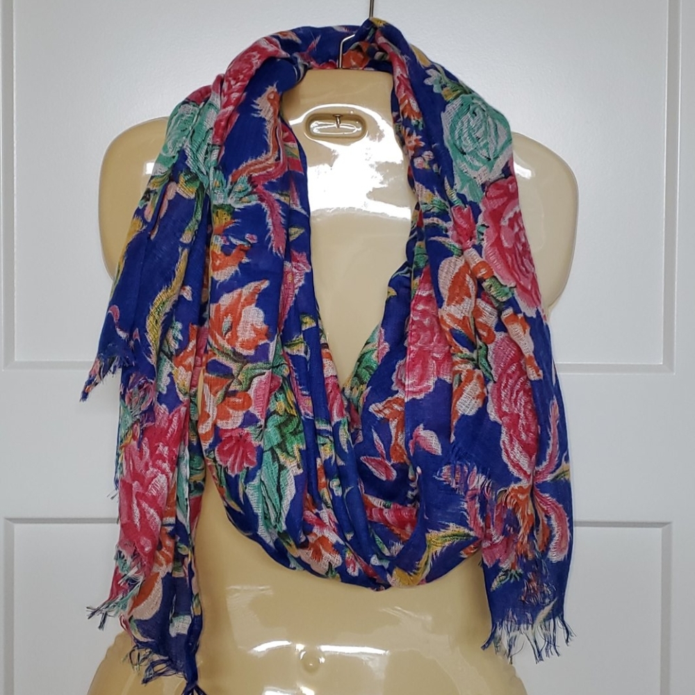 Betsey Johnson Floral Scarf